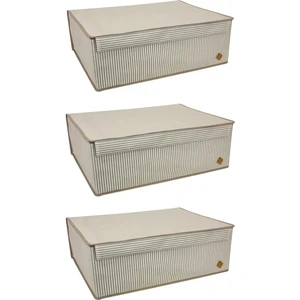 Tıkla Yolla 3 Adet Baza Içi Düzenleyici Kapaklı Organizer Kutu 50X40X19 cm