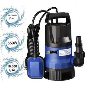 QSB550 550W  Plastik Gövdeli Kirli ve Temiz Su Dalgıç Pompa Seti Şamandıralı Otomatik Paket