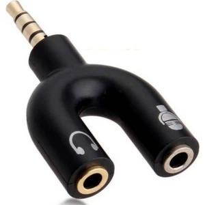 4456 Kulaklık Mikrofon Çoklayıcı 3.5 mm Splitter Switch Stereo Dönüştürücü
