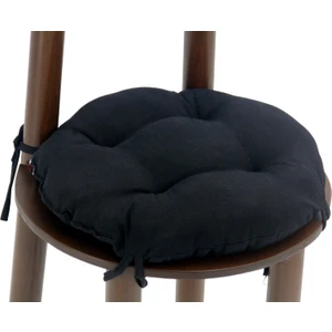 Yuvarlak Sandalye Minderi 40 x 40 cm Siyah