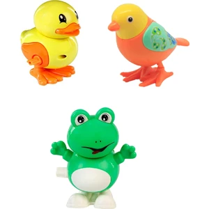 Beybisi Oyuncak Kurmalı Emekleme Arkadaşı Ördek + Kuş + Kurbağa