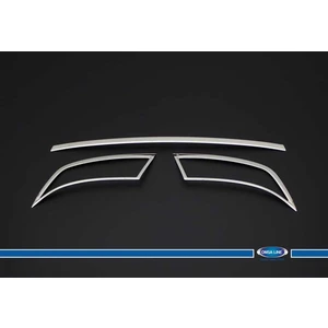 OMSA Skoda Octavia A7 Krom Egzoz Ucu Arka Difüzör 3 Parça 2013 ve Sonrası