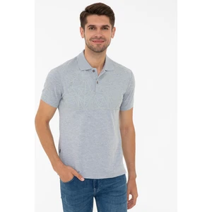 Pierre Cardin Gri Melanj Slim Fit Polo Yaka T-Shirt 50242151-VR086