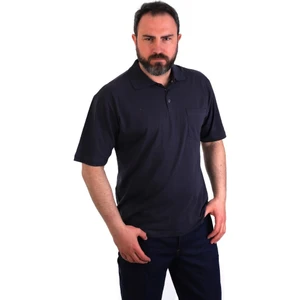 Eserıs Is Polo Yaka Kısa Kol Pike Tişört Lacivert Cepli