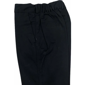 Dıgıl Kids Çocuk Okul Pantalonu Kanvas Keten Ilk Okul Orta Okul Yarım Lastikli Siyah