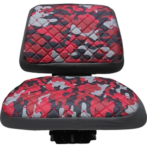 Traktör Koltuk Kılıfı -Kolçaksız - Kırmızı Kamuflaj -BB-374