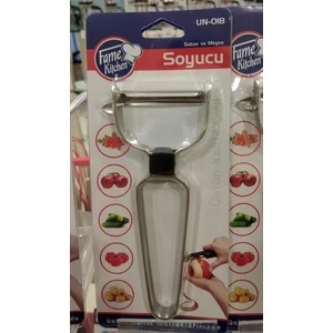 Fame Kitchen 1. Kalite Paslanmaz Çelik Düz Meyve Sebze Soyucu