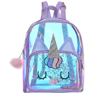 Miracle Qiji Unicorn Baskılı Şeffaf Sırt Çantası (Yurt Dışından)