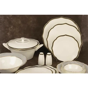 Mikasa Moor Bellini Siyah 74 Parça 12 Kişilik Yemek Takımı