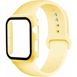 Apple Watch Uyumlu 4-5-6 40MM Silikon Kordon Kayış ve Ekran Koruyucu Kılıf