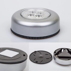 Kablosuz Spot Pilli Dokunmatik LED Lamba 3 Ledli Dolap Lambası