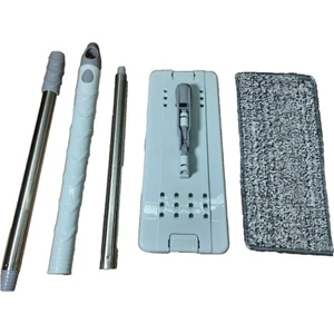Plastik Tablet Mop Yedek Set 105CM Metal Sopa,cırtlı Plastik Palet+Paspas