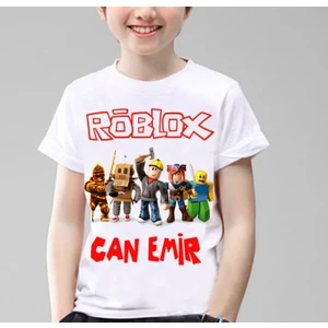 Taketshirt Isim Yazılı Kişiye Özel Roblox Unisex Çocuk T-Shirt