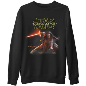 Lord T-Shirt Star Wars - The Force Awakens 10  Siyah Erkek Kalın Sweatshirt