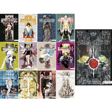 Death Note Manga Seti (Ölüm Defteri) - 13 Kitap - Tsugumi Kitabı