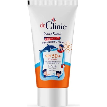 Dr. Clinic Güneş Koruyucu Çocuk Kremi SPF 50+ Ultra Koruma 50 ml B5 Vitamini