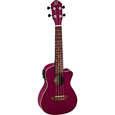 Ortega RURUBY-CE Elektro Concert Ukulele (Raspberry,