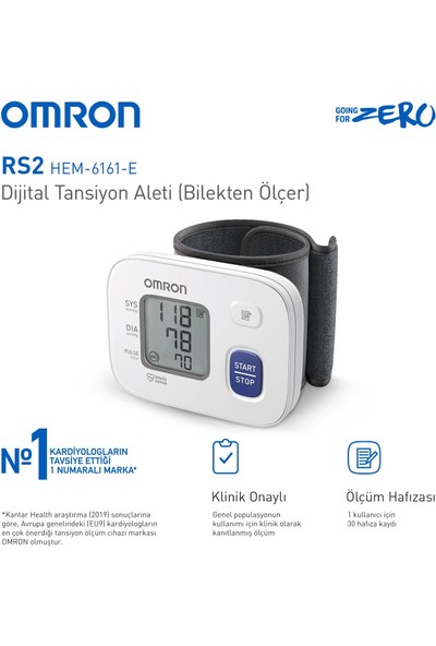 Omron Rs2 Dijital Tansiyon Aleti-Bilek Tipi