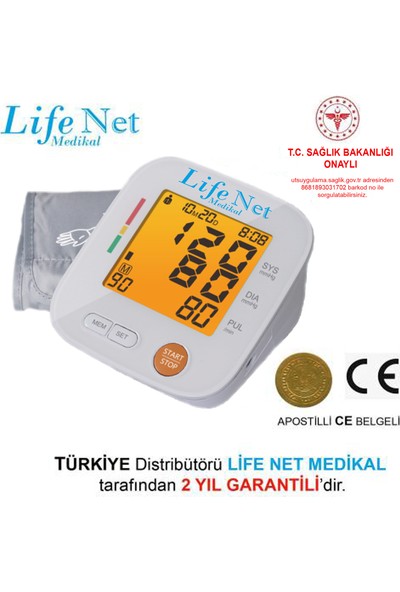 Life Net Medikal Türkçe Konuşan Dijital Koldan Tansiyon Aleti U80H
