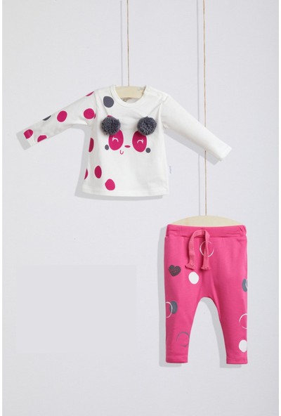Miniface Kız Bebek Pijama Takımı 2'li Takım (3-24 Ay)