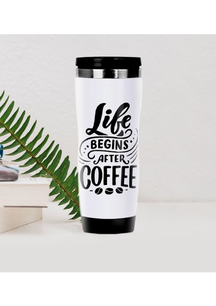 Gift Coffee Tasarımlı Çelik Termos Bardak-22
