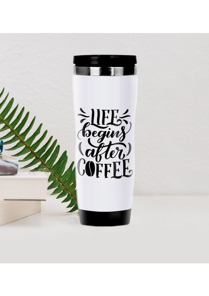 Gift Coffee Tasarımlı Çelik Termos Bardak-20