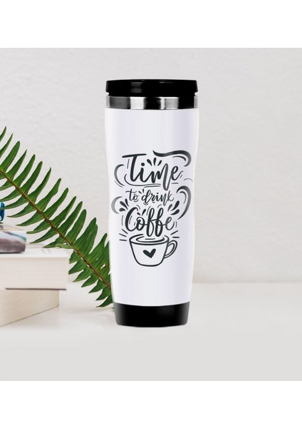 Gift Coffee Tasarımlı Çelik Termos Bardak-14