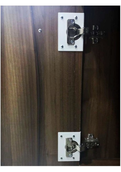 Dolap Menteşe Tamir Sacı Seti Kapak Kısmı Yuva Için 2 Li