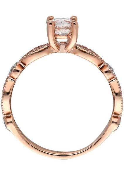 Pırlanta ve Morganite Taşlı Vintage Yüzük 0441R0031 modelleri