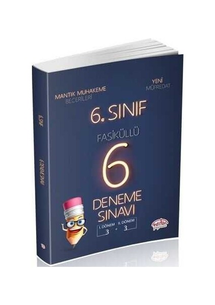 Editör Yayınları 6. Sınıf Çözümlü Fasiküllü 6 Deneme Sınavı