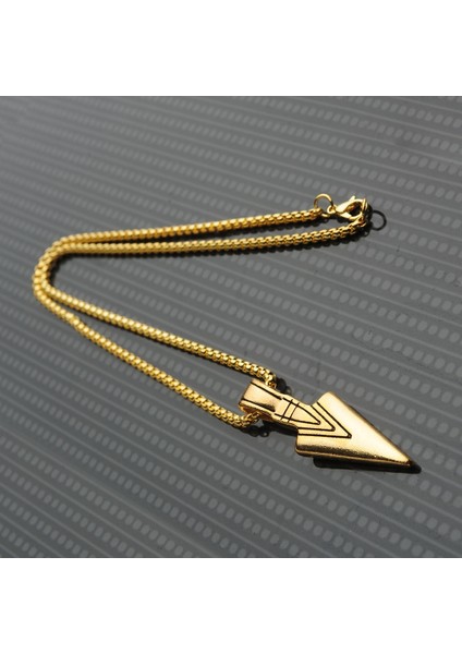 Stainles Steel Ok Ucu Tasarım Erkek Çelik Kolye fiyatları