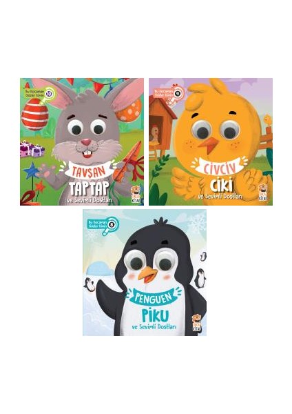 Bu Kocaman Gözler Kimin Seti Tavşan Tap Tap - Civciv Ciki - Penguen Piku