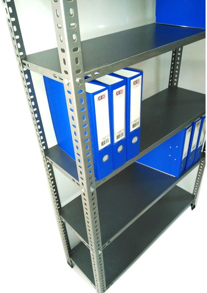 6 Katlı Duble Galvaniz Çelik Raf.depo,arşiv,dosya Rafı. 1.00 MM-59X75-200CM