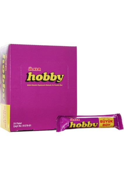 Hobby Çikolatalı Fındıklı Bar 24'lü 25 gr