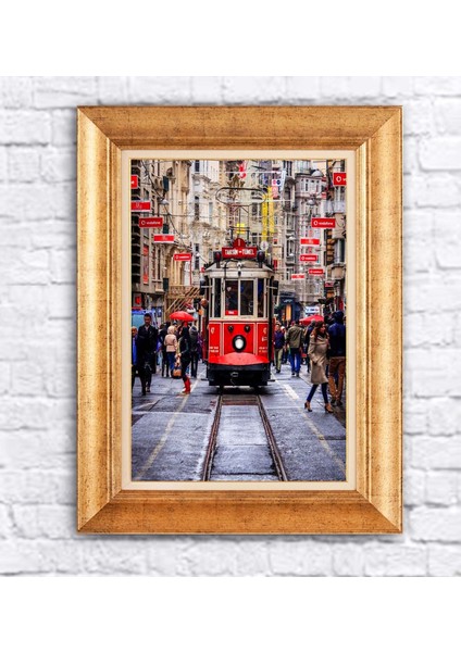 Çerçeveli Taksim Meydanı Kanvas Tablo