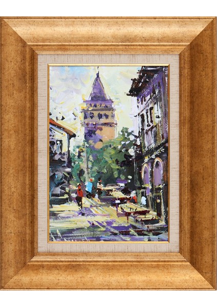 Çerçeveli Pasportolu Istanbul Kanvas Tablo