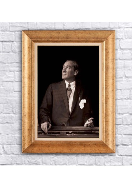 Çerçeveli Atatürk Kanvas Tablo