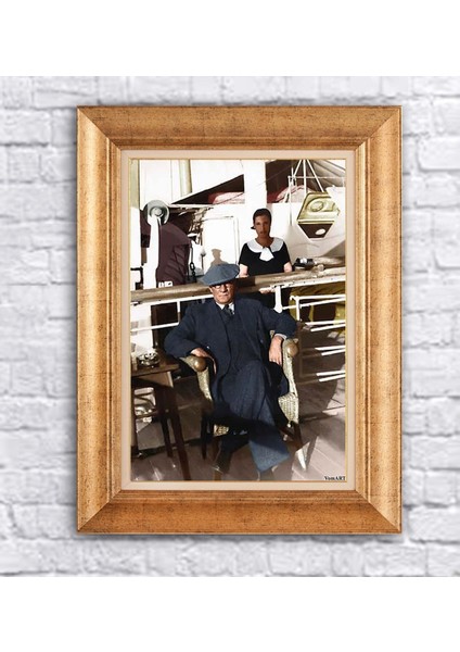 Çerçeveli Atatürk Kanvas Tablo
