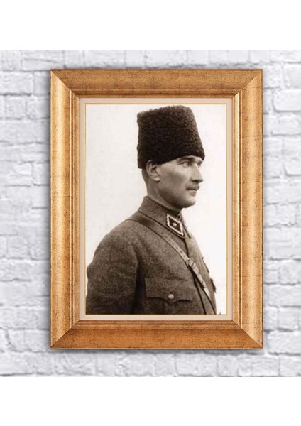 Çerçeveli Atatürk Kanvas Tablo