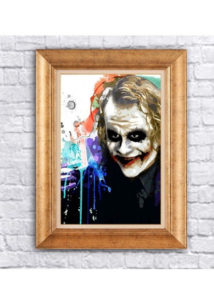 Çerçeveli Paspartolu Joker Kanvas Tablo