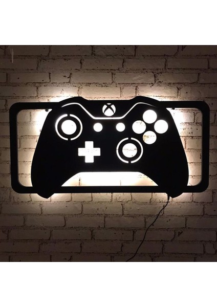 Xbox Kolu Ledli Duvar Süsü Mdf Tablo Duvar Aksesuarı Ahşap Tablo