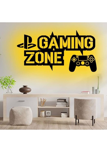 Gamer Ledli Duvar Süsü Mdf Tablo Duvar Aksesuarı Ahşap Tablo