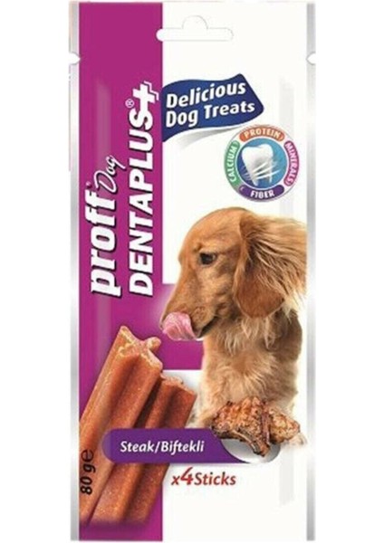 Proff Dog Denta Plus Biftekli Köpek Ödül Çubuğu X4 Sticks