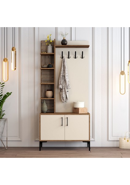 Variant Viyana D Portmanto - Ceviz / Krem