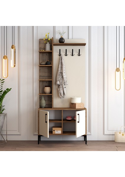 Variant Viyana D Portmanto - Ceviz / Krem fırsatları