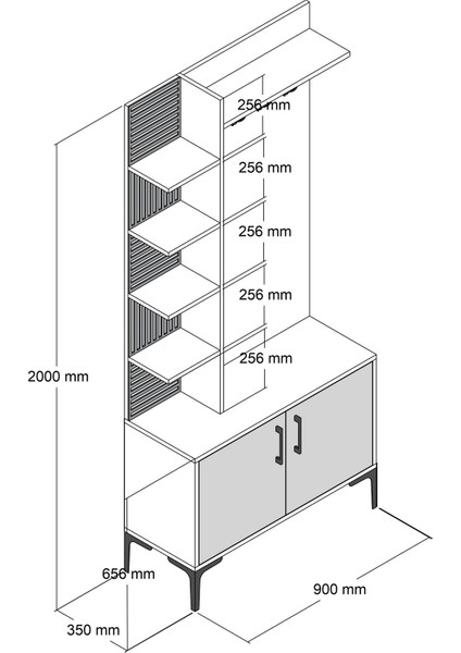 Variant Viyana D Portmanto - Ceviz / Krem indirimleri