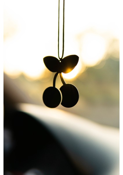 Araba Süsü Metal Kiraz Dikiz Aynası Süsü