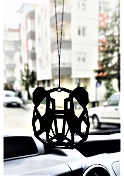 Araba Süsü Metal Panda Dikiz Aynası Süsü