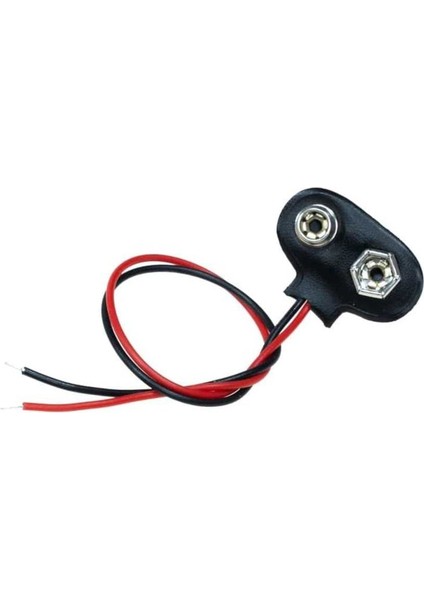 9 Volt Pil Başlığı 9V Pil Yuvası Pil Yatağı 5 Adet