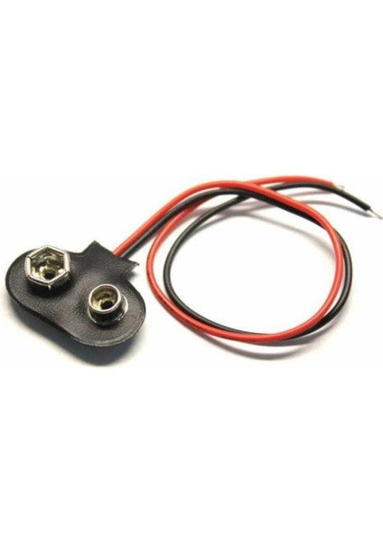 9 Volt Pil Başlığı 9V Pil Yuvası Pil Yatağı 5 Adet